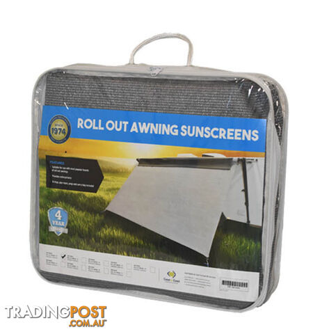 COAST TRAVELITE Sunscreen - W4330mm x H1800mm - to suit 15Ft Roll-Out Awning