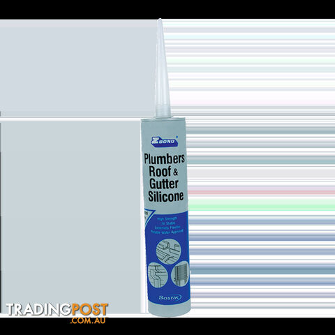 Z-Bond Plumbers Roof+Gutter Silicone 300Gm Tube Clear. 662050