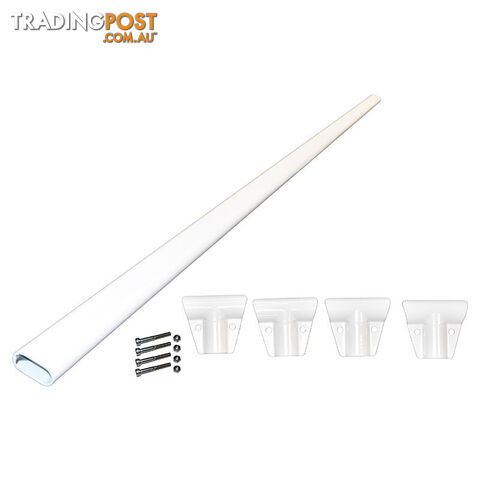 Aluminium Cross Bar Pack For Roof Rack White.Se00383Adpw