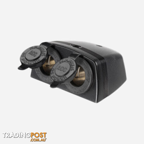Accessory Socket Surface Black Mount Twin Sockets H/D .81160Bl - photo 1 of 1
