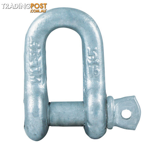 Dee Shackle Galvanised 8mm (5/16") 0.75T Rated. Wss-0007-Sc-D