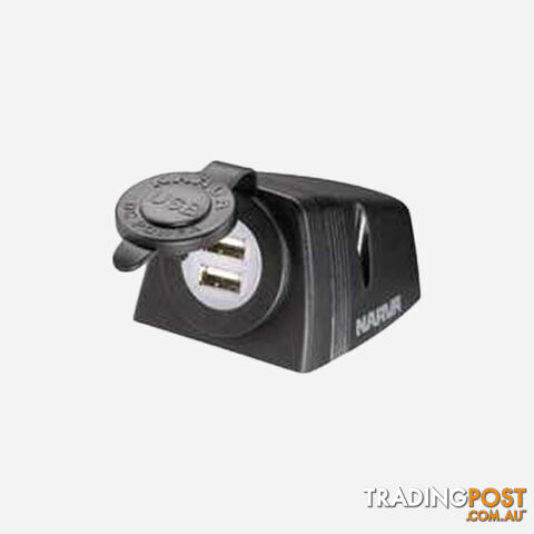 Accessory Socket Surface Mount Dual Usb H/D .81154Bl