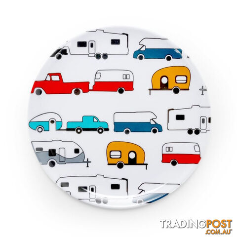 Camco Melamine Salad Plate, Rv Pattern. 53223
