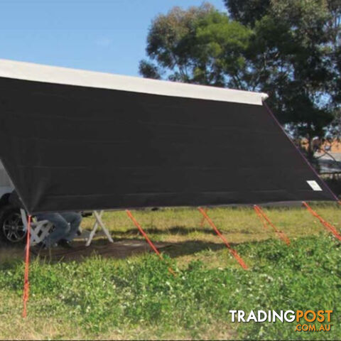 COAST V2 BLACK Sunscreen W4635mmxH1800mm to suit 16' CF Awning
