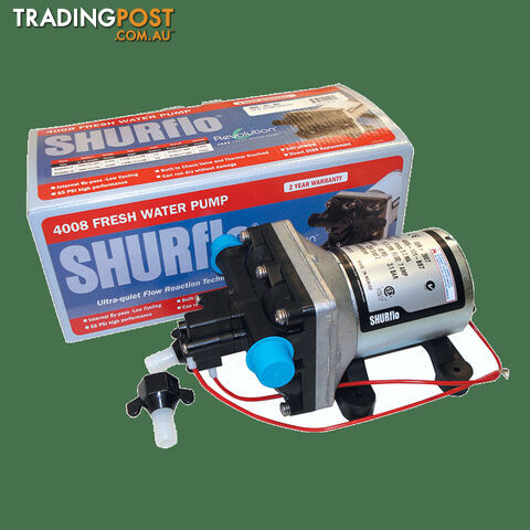 Shurflo Pump 12V 10L Retail Box W/C-Tick Approved. 4009-101-B87