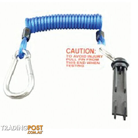 Breakaway Coil Cable W/H Pin And Release Clip. Bs0165W