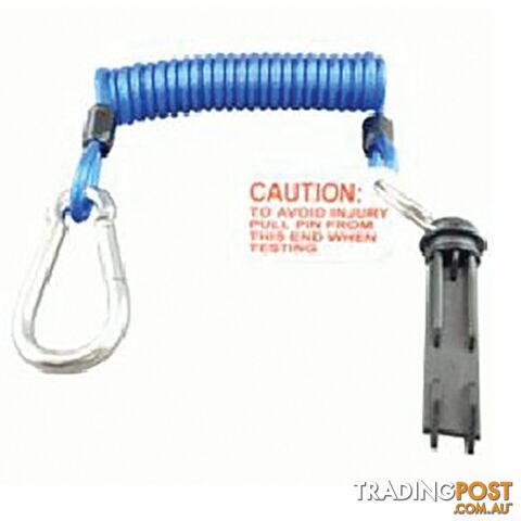 Breakaway Coil Cable W/H Pin And Release Clip. Bs0165W