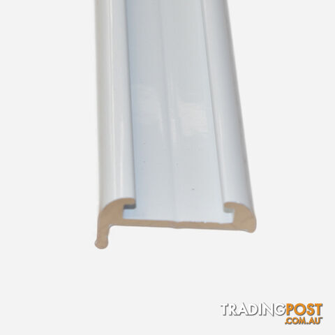 Truline Aluminium White (J Mould - Narrow) 22mm X 4.8 M.