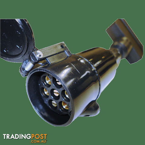 Narva Trailer Adaptor 7 Pin Flat Car To 7 Pin Lge Round Van. 82245Bl