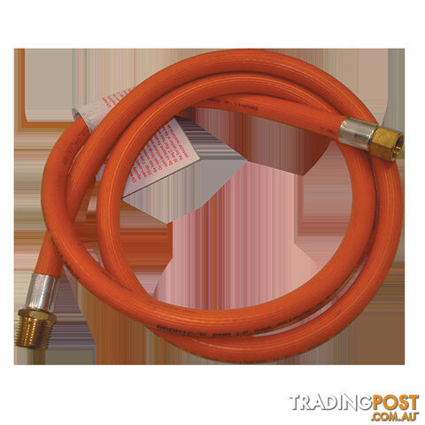 Gas Hose 3/8" Bspm X 1/4" Bspf X 1200mm. 6Hbb1200