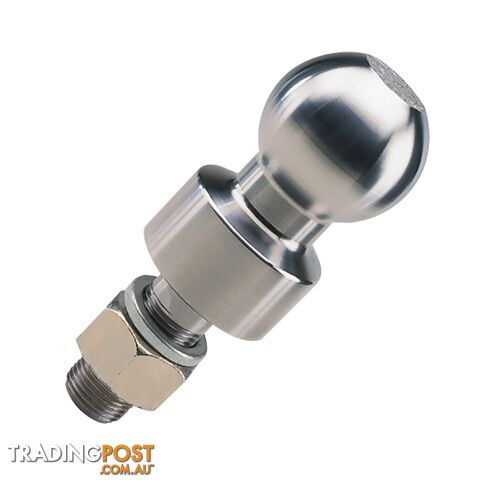 Towball 50mm Chrome, 2.0 Ton Rate, Shank 51mm long, 25mm Hi-Rise