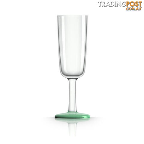 Palm Marc Newson Tritan Flute Glass W/ Green Glowindark Nonslip Base 190Ml....