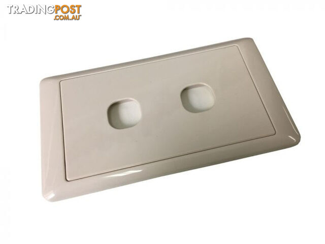 Cms Switch Plate Double Beige. Jsw2Bg