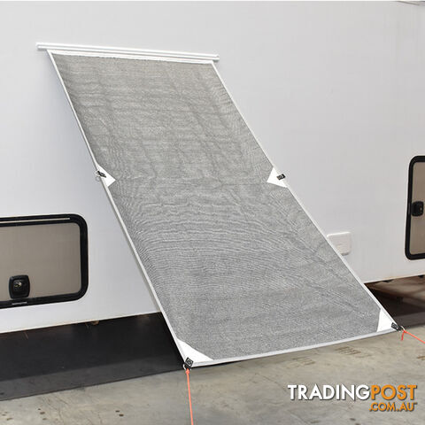 Coast Fridge Vent Sunscreen W/ White Sail Track. W1000mm X H1900mm