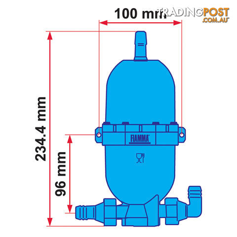 Fiamma A20 Accumulator Tank. 02478-01