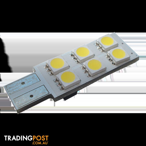 Led T10 6 Replacement Bulb. Cool White. 12 Volt. 0311311C