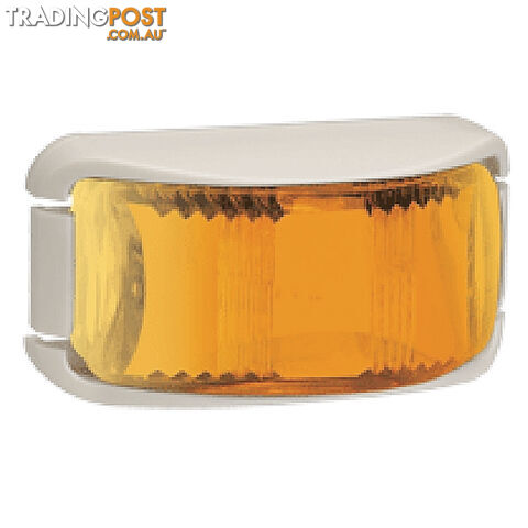 L.E.D Front End Outline Marker Or External Cabin Lamp Amber - White Base....