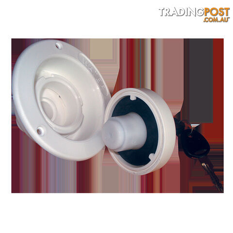 Water Filler White Lockable W/25mm Outlet. 91062528