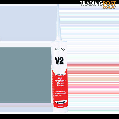 V2 Silicone Sealant Acetic Cure 300Gm Tube Clear. 309450