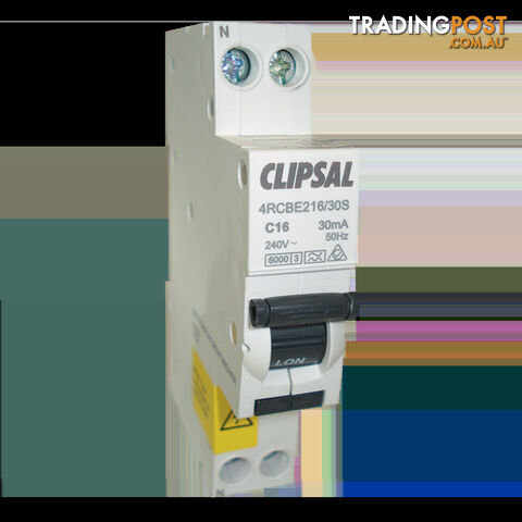 Clipsal Circuit Breaker (New) W/Earth Leakage. Cli4Rcbe216/30S