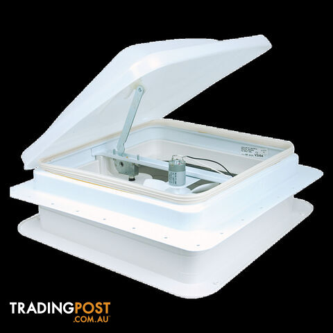 Ventline 14" X 14" Metal Vent White W/12V Fan. 0503071