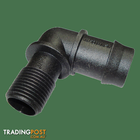 Threaded Elbow 25mm Barbed X 1/2" Bsp Male. Ebm2515