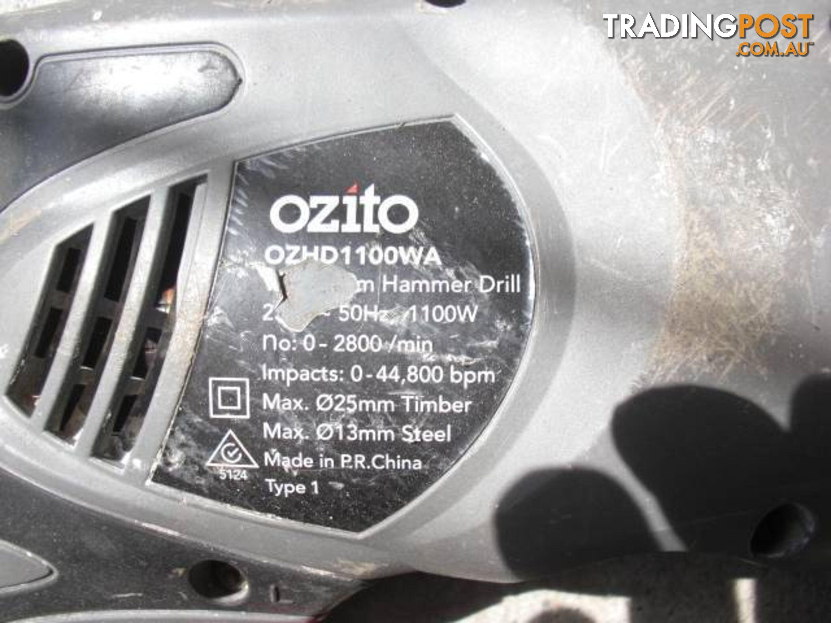 OZITO LARGE HEAVY DUTY DRILL WITH HAMMER DRILL SWITCH + REVERSE