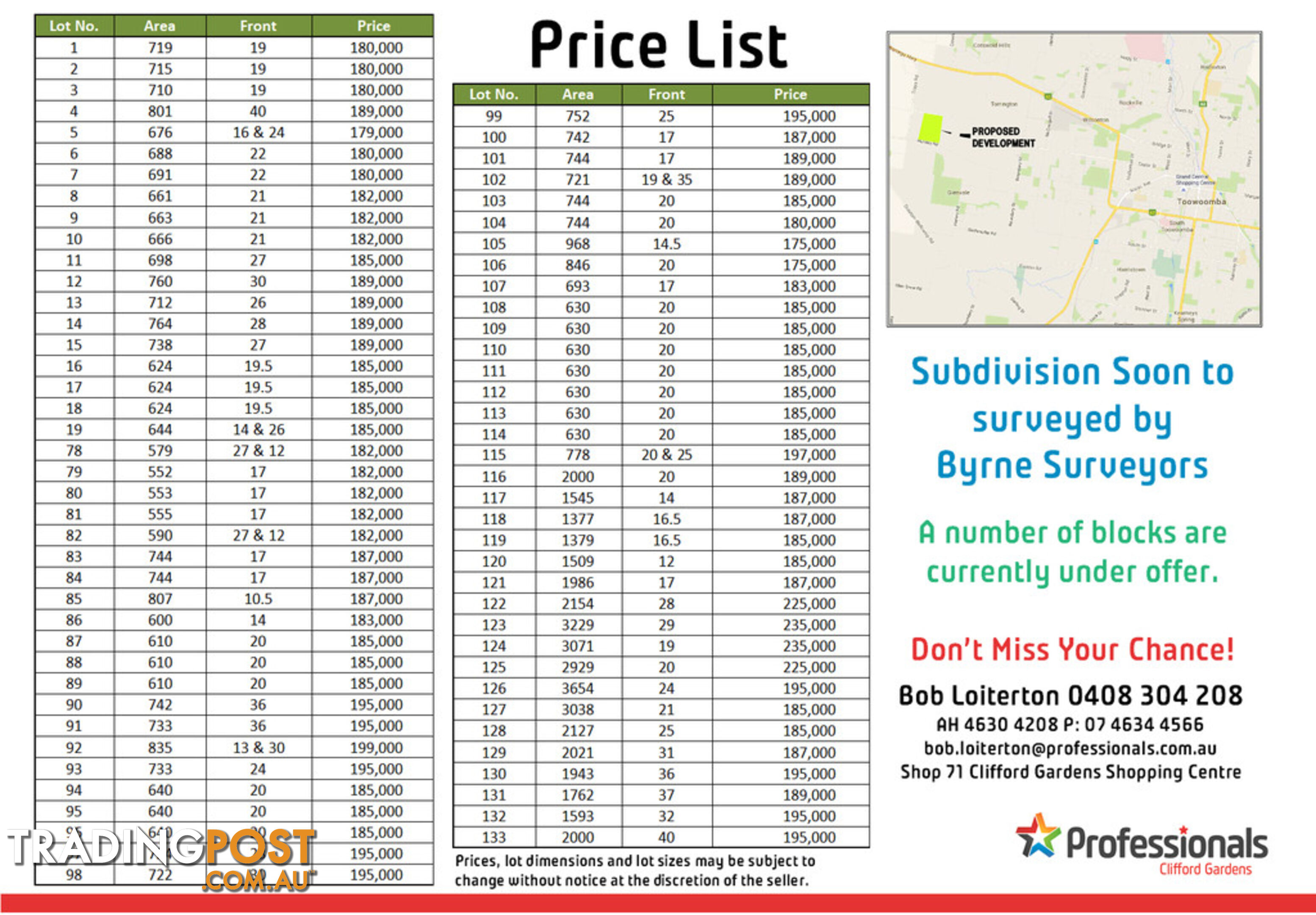 Lot 105 Basset Crescent TORRINGTON QLD 4350