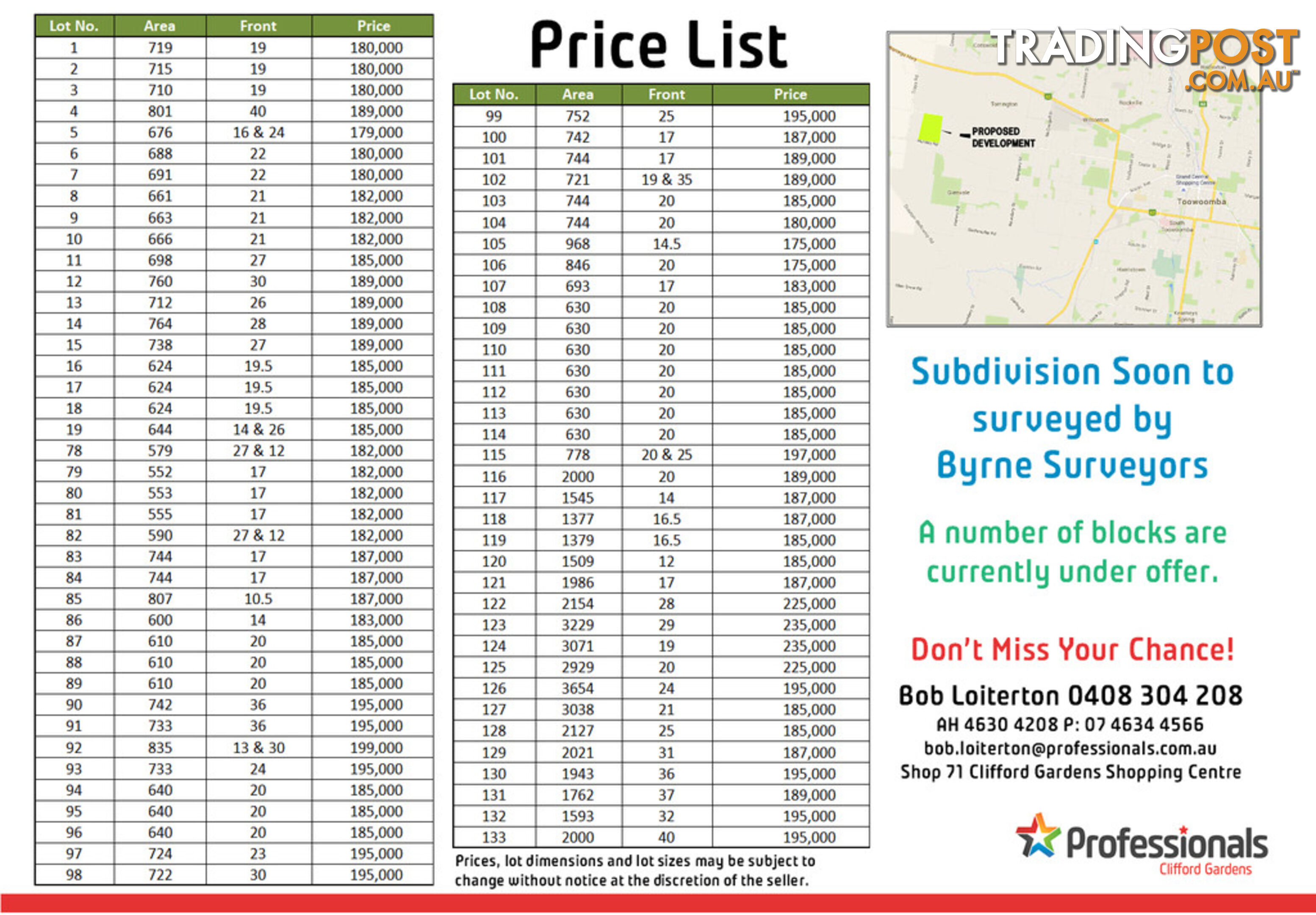 Lot 85 Basset Crescent TORRINGTON QLD 4350