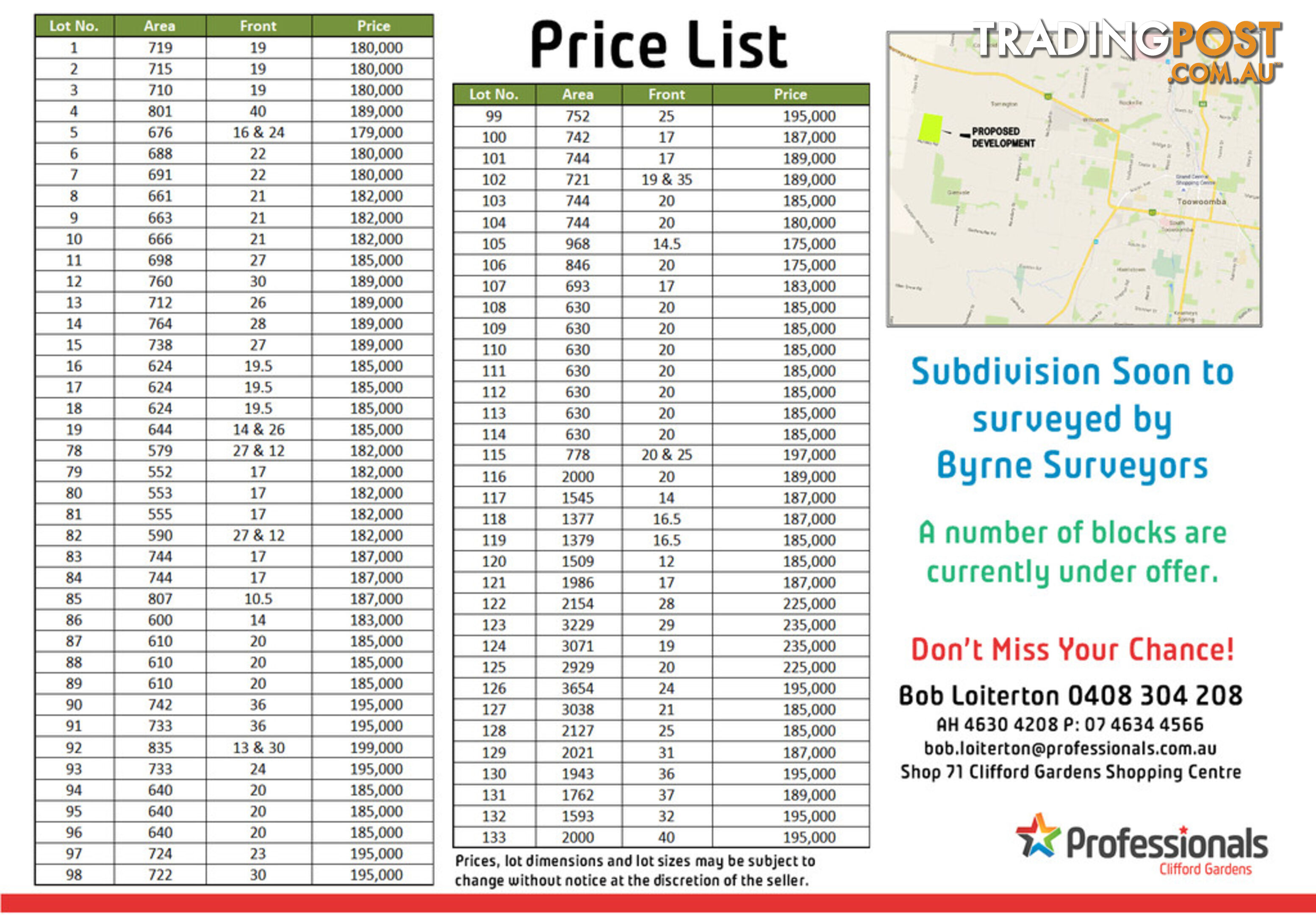 Lot 107 Basset Crescent TORRINGTON QLD 4350