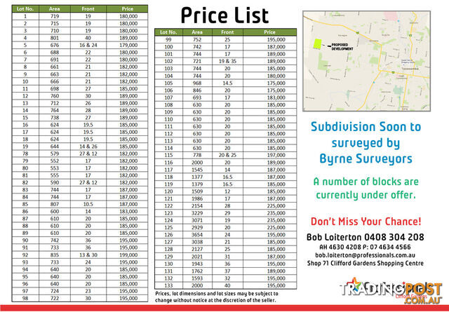 Lot 107 Basset Crescent TORRINGTON QLD 4350