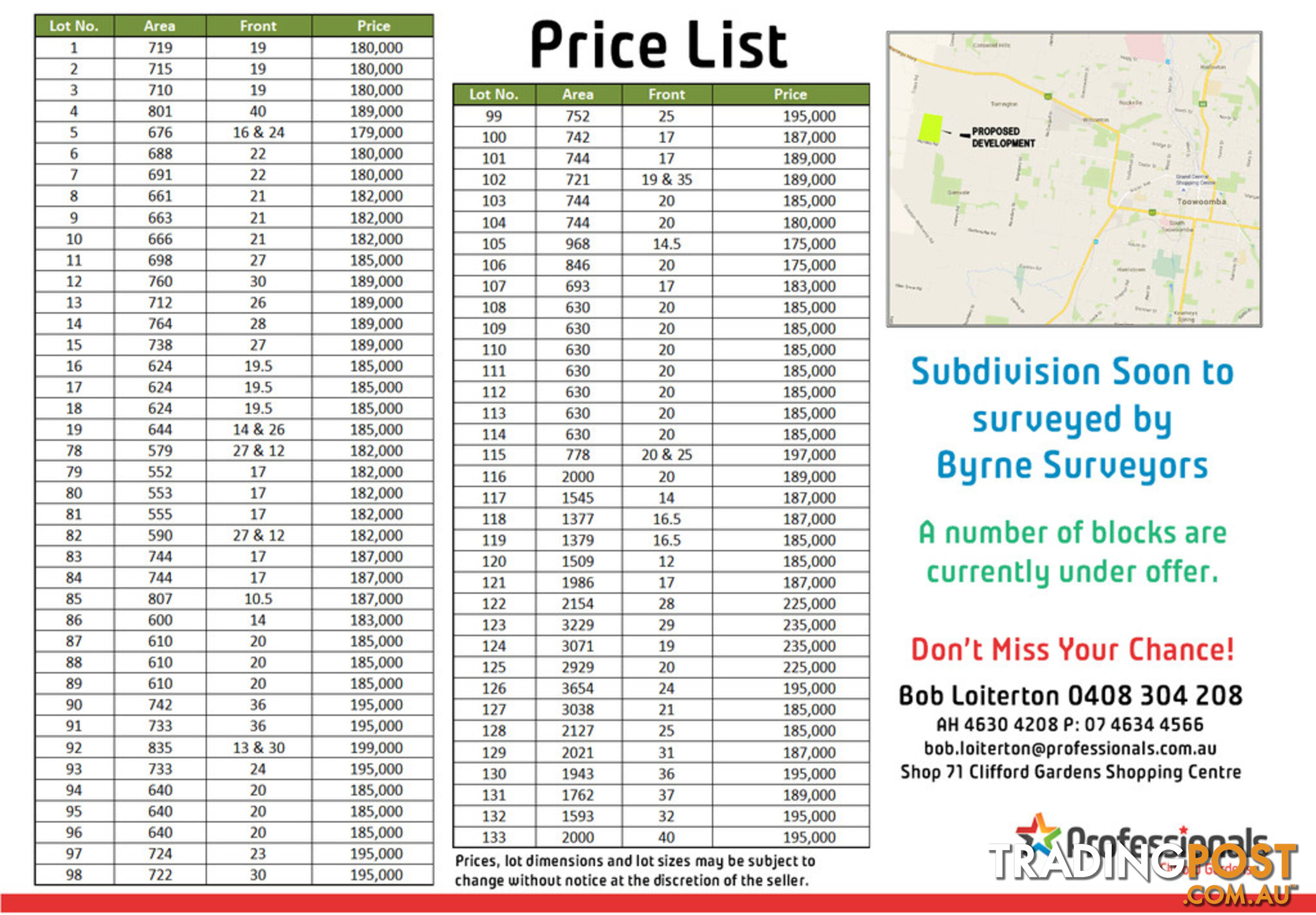 Lot 104 Basset Crescent TORRINGTON QLD 4350