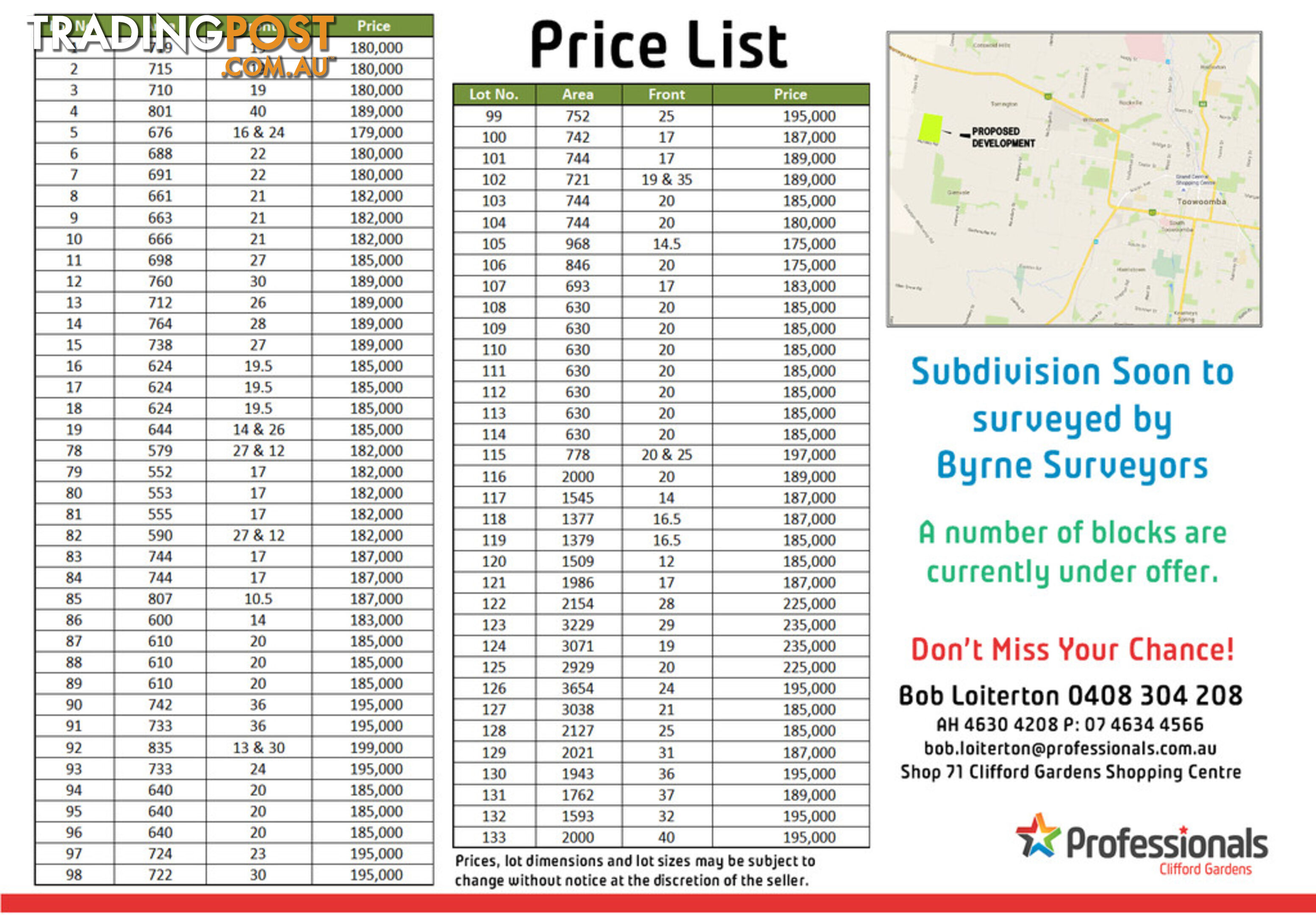 Lot 87 Basset Crescent TORRINGTON QLD 4350