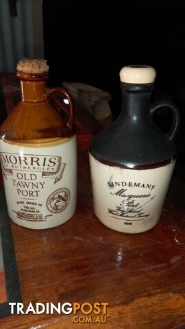 Morris of Rutherglen and Lindemans Port Bottles