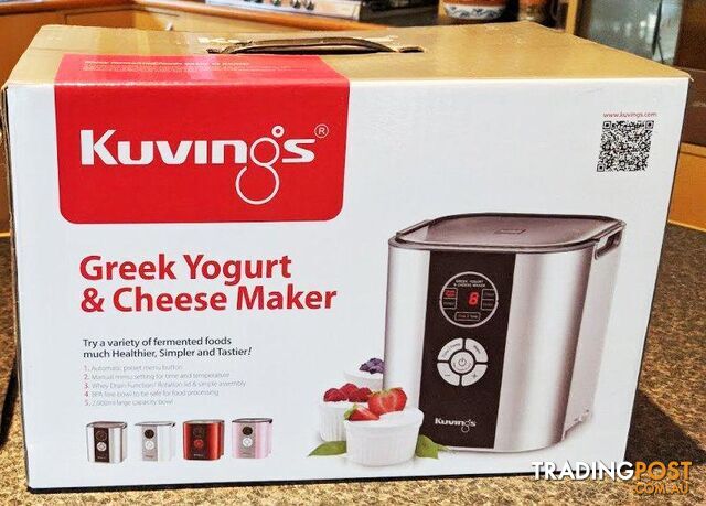 Kuvings Greek and Yogurt Cheese Maker - Silver - KGC-712-SV