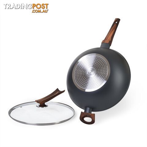 FISSMAN Wok pan CAPELLA - 30x8.5 cm / 4.3 LTR with glass lid - 14957 - photo 3 of 4