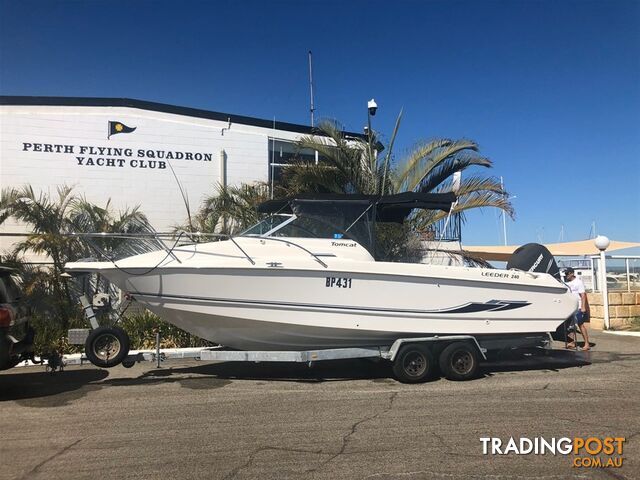 Leeder Tomcat 240 with Outboard and Trailer