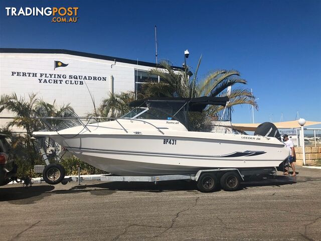 Leeder Tomcat 240 with Outboard and Trailer