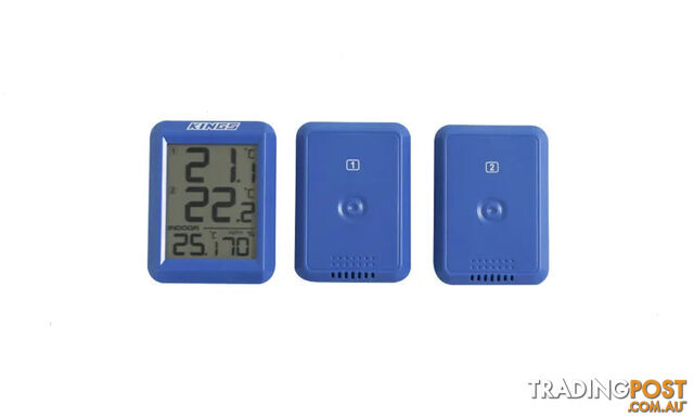 Dual Zone Wireless Thermometer | Ambient Temperature And Humidity Monitoring