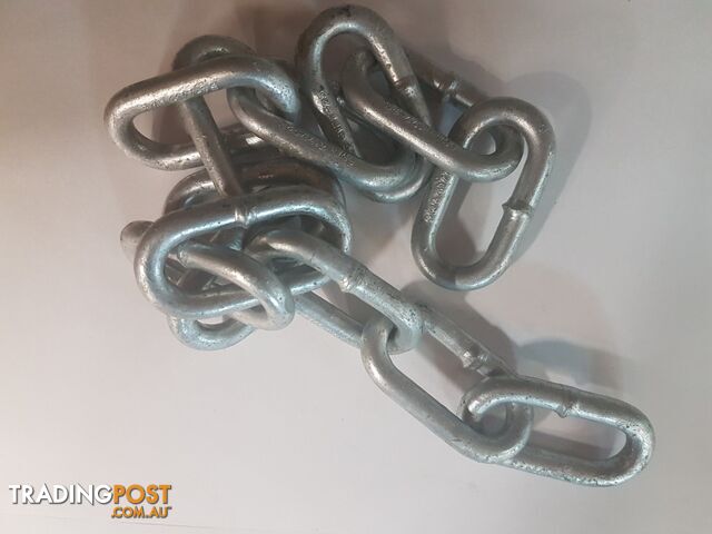 Stamped 2500kg Rated 10mm Drawbar Safety Chain