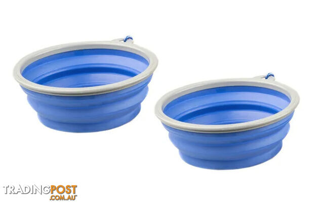Kings Collapsible Dog Bowl | 2 Pack | 1.1L Capacity