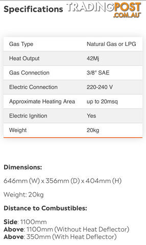 BROMIC OUTDOOR HEATER