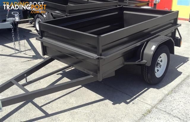 NEW AUSTRALIAN MADE 7X5 HEAVY DUTY  HIGH SIDE BOX TRAILER WITH  NEW TYRES & RIMS