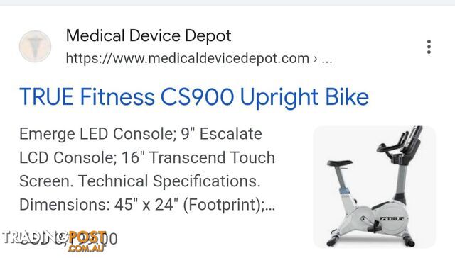 CS900 Upright Exercise Bike