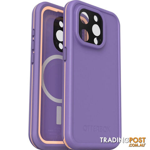OTTERBOX Fre MagSafe Apple iPhone 15 Pro (6.1') Case Rule of Plum (Purple) - (77-93407), DROP+ 5X Military Standard,2M WaterProof