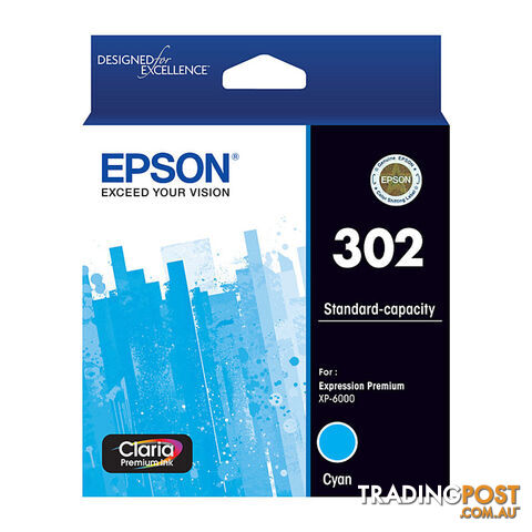 EPSON 302 Cyan Ink Cartridge