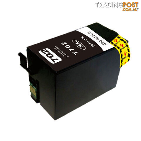 Black Compatible Inkjet Cartridge Replacement for 702XL Black