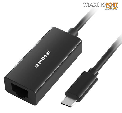 MBEAT USB-C Gigabit Ethernet Adapter - Black