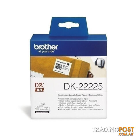 BROTHER DK22225 White Roll