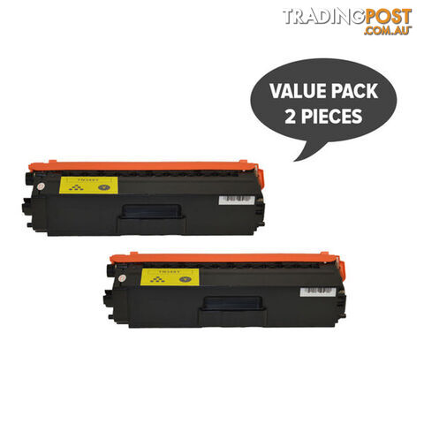 TN-348 Yellow Super High Yield Generic Toner Set of 2